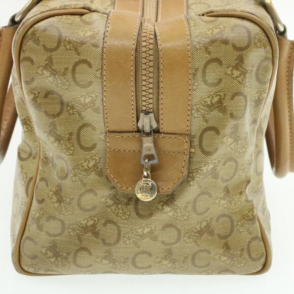 CELINE C Macadam Horse Carriage Hand Bag Pvc Leather Beige - Picture 5 of 16